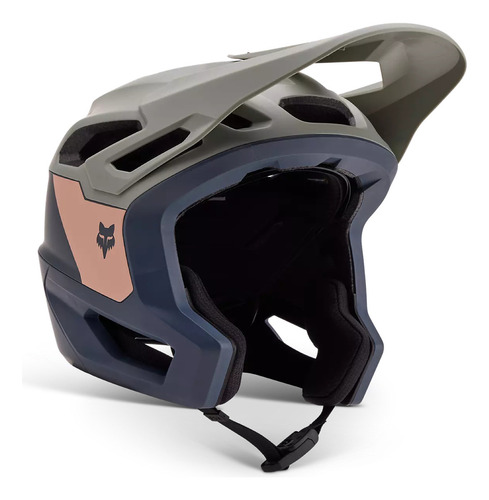 Casco Fox Dropframe Le Zebra Enduro Trail Bicicleta All Mountain Color Grafito Talla L 59-63cm