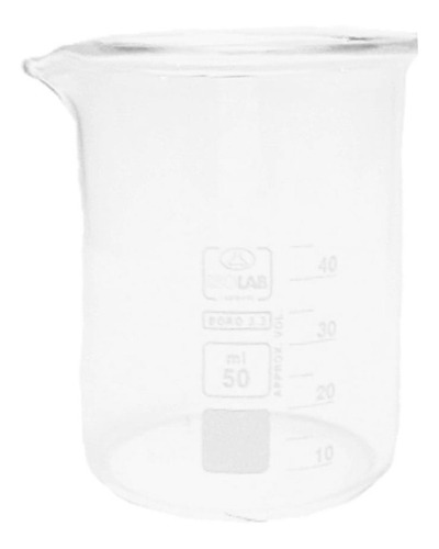 Vaso Precipitado Regular Forma Baja 50ml, Marca Isolab