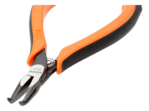 Pinza De Punta Plana Curva Semi Redonda Lisa Bahco 4833