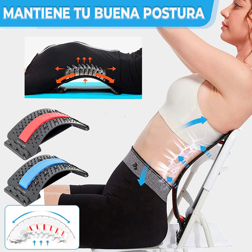 Cracker Masajeador Espalda Lumbar 4 Niveles Ajustable Morado