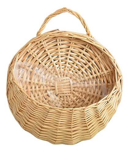 Cesta Colgante De Pared, Cesta De Mimbre, Diámetro 20cm