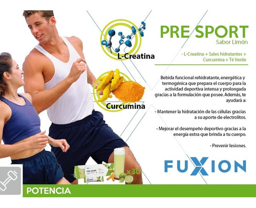 Imagen 3 de 8 de Pre Sport Fuxion Rinde Deportivo - Saludable La Golosineria