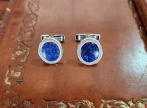 Comprar Gemelos De Plata Belgiorno Con Lapislazuli