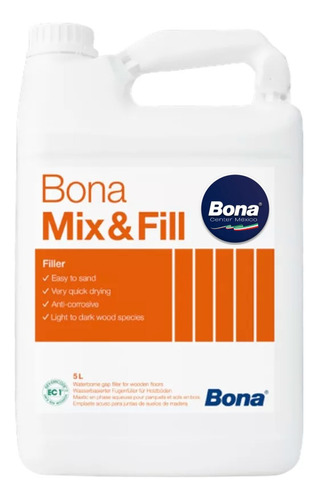 Resanador De Juntas Pisos De Madera Bona Mix&fill 5 Lts.