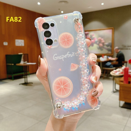 Imagen 5 de 10 de Carcasa Transparente Protectora Con Pulsera Para Samsung