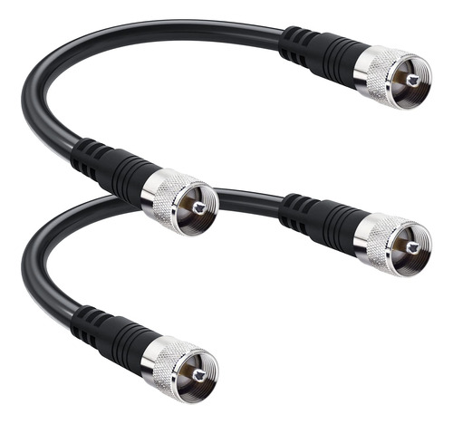 Cable De Puente Pl259, Cable De Puente Rg8x De 1 Pie, Paquet