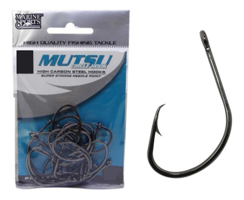 Kit C/20 Anzol De Pesca Mutsu Circle Hook 4/0 Marine Sports