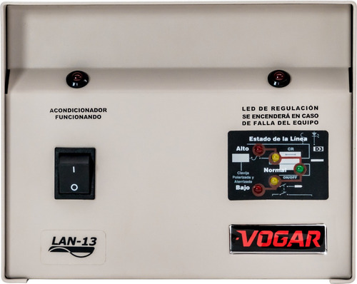 Regulador Electrónico De Voltaje Vogar® Monofásico 3 Kva