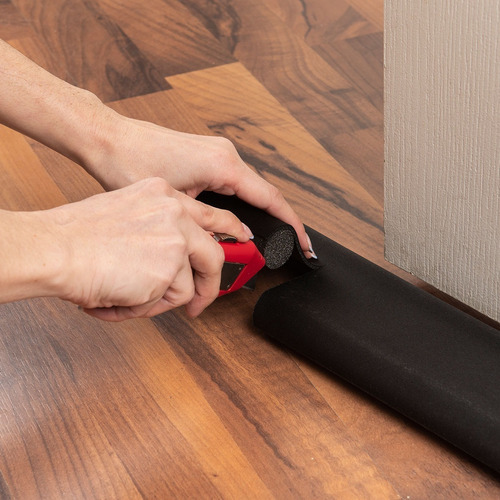 Zócalo Burlete Suprabond Doble Bajo Puerta 95cm - Negro