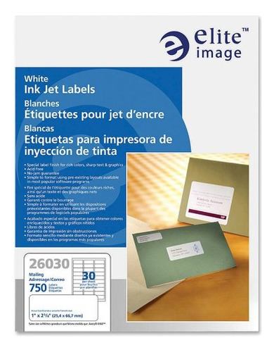 Etiqueta Elite Imagen Inkjet Correo (eli26030) Color Blanco