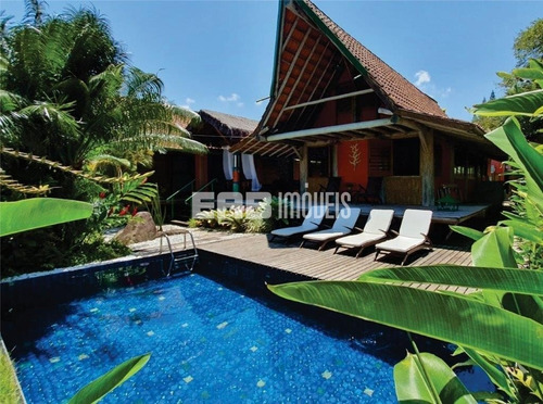 Imagem 3 de 30 de Charmosa Casa De Praia, Com Piscina, 4 Suítes Com Ar, A Apenas 90m Das Areias De Itamambuca - Rv13 - 32982502