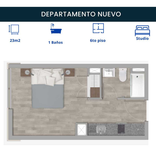 Depto Studio Amoblado Isla Teja Valdivia (73786)