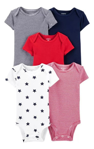 Setx5 Bodys Para Bebé Unisex 12 Meses Manga Corta Carter´s