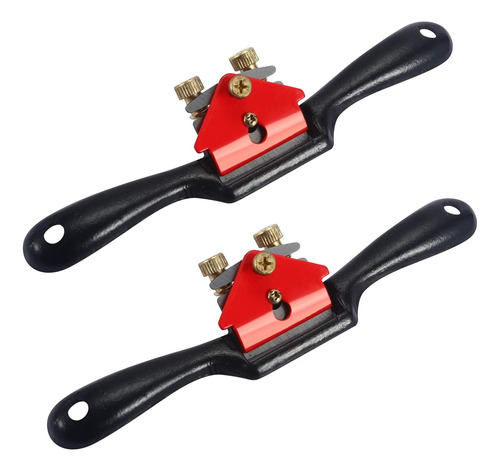 2 Uds. Spokeshave Ajustable Con Base Plana Y Hoja De Me...