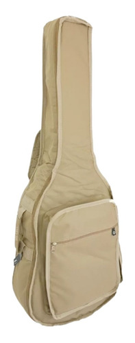 Capa De Violão Folk Bege Modelo Cargo Case Bag