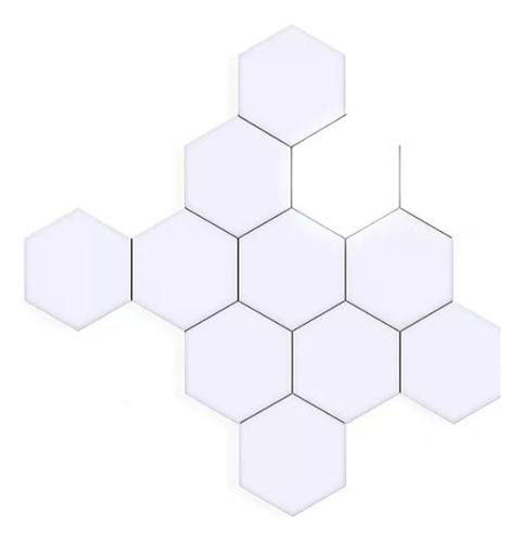 Lamparas Led Touch Hexagonal | Kit 49 Paneles