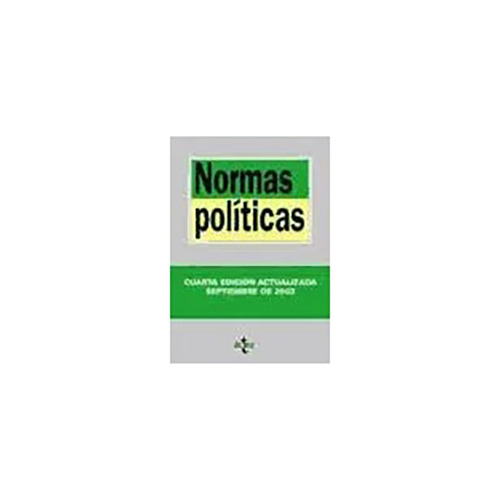 Normas Politicas - Perez Tremps - Tecnos - #d