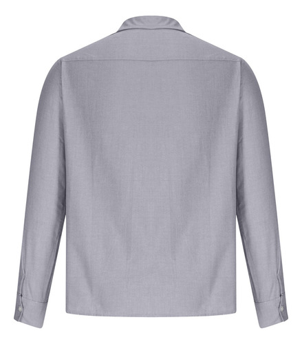 Camisa De Manga Larga Holgada A Rayas Con Botones De Solapa