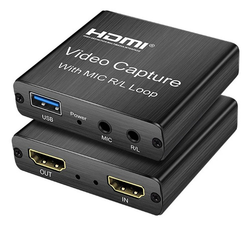 Capturadora Hdmi Externa Usb 2.0 Full Hd 1080p 60 Fps Mic Rl