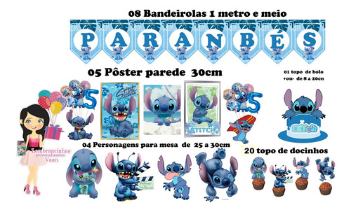 Kit Festa Só Um Bolinho Stitch