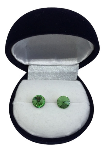 Aro Rivoli Peridot, Made With Swarovski, Plata 950