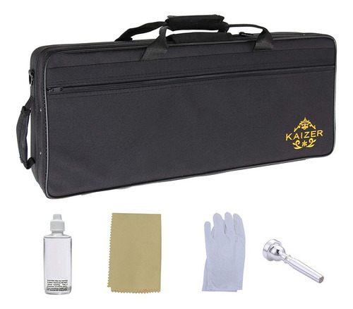 Trompeta Dorada B Flat Bb 3000 C Funda Y Accesorios Kaizer M