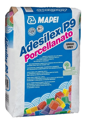 Pegamento Porcellanato Mapei Adesilex P9 X 25kg Losa Radiant