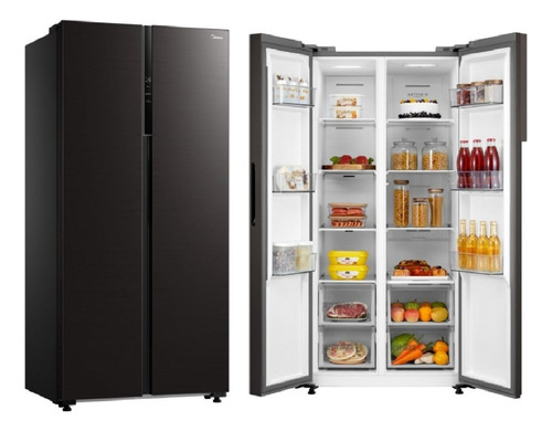 Refrigerador Midea Side By Side 460 Litros Negra