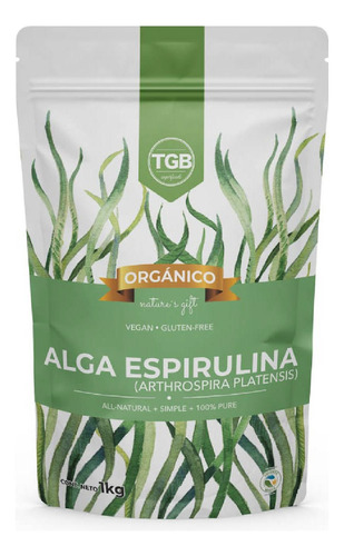 Espirulina 100% Pura Premium Polvo 1 Kg