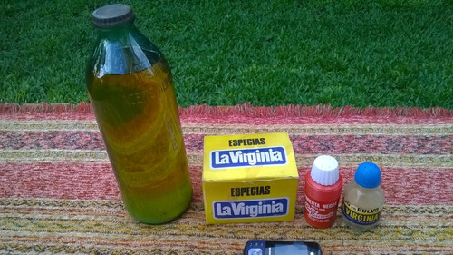 Lote Antiguo Ajo En Polvo La Virginia Pimienta Aceite Leer