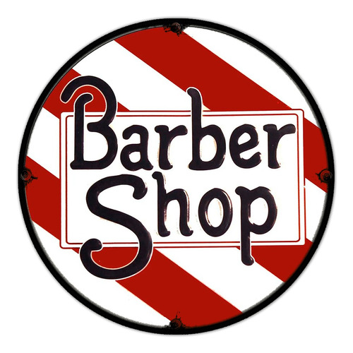 #852 - Cuadro Decorativo Vintage Barber Shop Barberia Retro