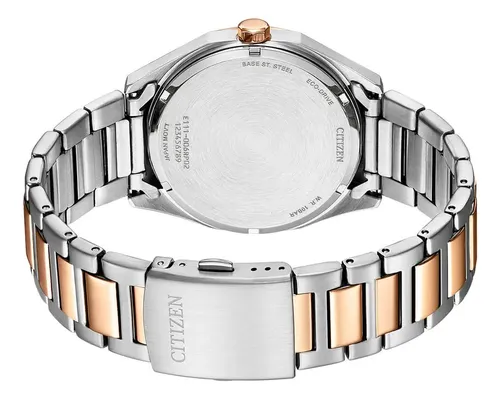 Reloj Citizen Hombre Ecodrive Combinado Azul Bm760684l Malla