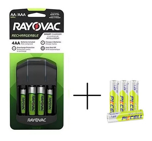 Pilas Recargables Aa Y Aaa, Baterias Recargable Con Cargador