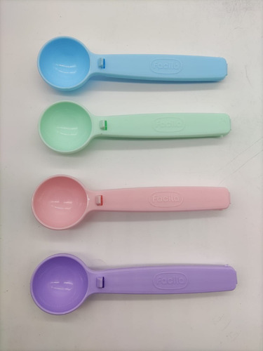 Imagen 5 de 6 de Clips Cuchara Cierra Bolsas X4 Colores Pastel Facila