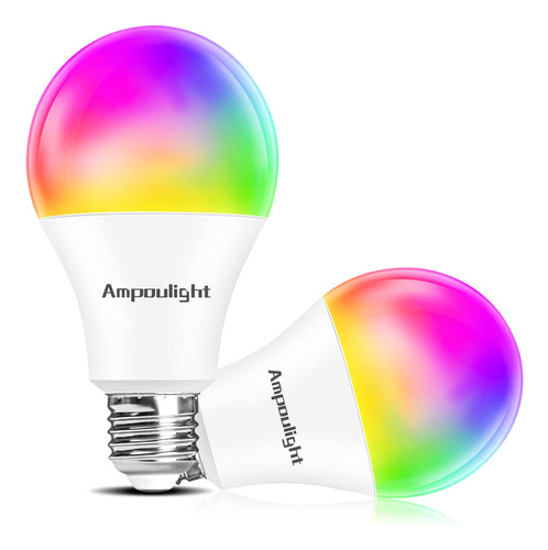 Bombilla Led Inteligente A19 Bluetooth Rgb Que Cambia Color