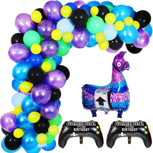 Kit De Guirnalda De Globos De Videojuegos, 113 Guirnaldas De