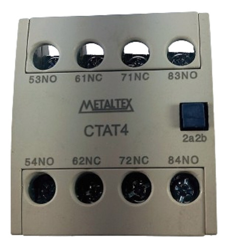 Contato Auxiliar Metaltex Ctat4 2 Na + 2 Nf P/ Ct9 Até Ct50