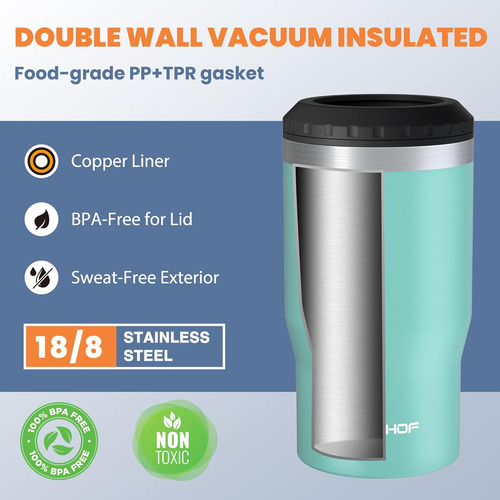Enfriador De Latas De 12 Oz, Aislante De Latas De Acero Inox