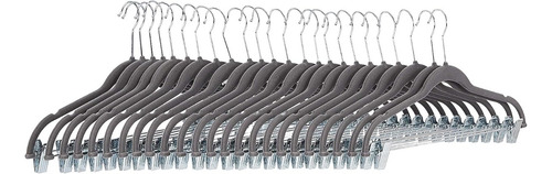 Imagen 4 de 9 de Perchas Terciopelo Antideslizantes Broches Pollera Pantalon