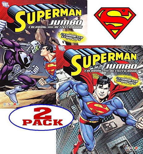 Dc Comics Superman Para Colorear Y Libro De Actividades Set