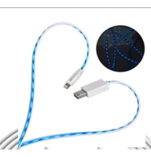 Cable iPhone 5 Corazon De Luz Led 