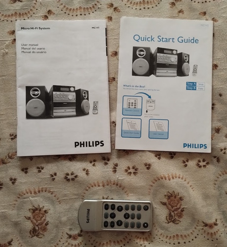 Minicomponente Phillips Mc145/55 Cassetera Radio Am/fm Leer! Negro 2 W (Usado)