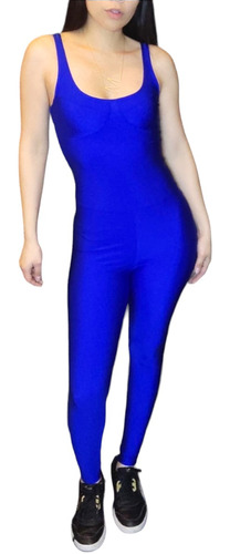 Mono Enterizo Largo Jumpsuit Lycra Brillante Dupont 6269