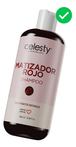 Shampoo Matizador Rojo Red Cabello Cobrizo Cobrizos 500ml