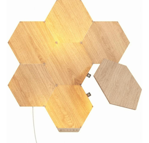 Nanoleaf Elements Kit De Inicio De Hexágonos De Color Café
