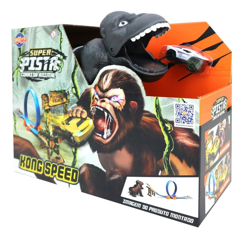 Brinquedo Super Pista Corrida Animal Gorila Speed 43361
