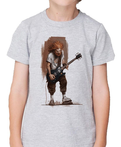 Remera De Niño Rock Guitarra Eletrica Man Musica