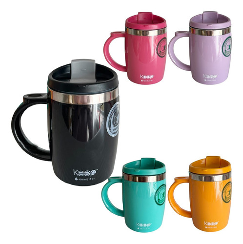 Taza Termico Mug Keep Hermetica X400ml Colores