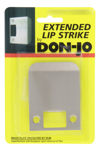 Don-jo Calibre Extended Lip Strike Transparente Coated Ancho