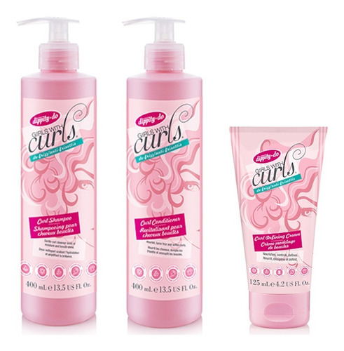 Girls With Curls · Kit Shampoo Acond Crema Para Peinar Rizos